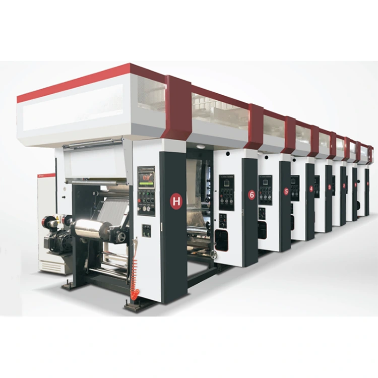 3–12 spalvų kompiuterizuota automatinė rotacinės giliosios spaudos spausdinimo mašina, trijų vektorių variklis