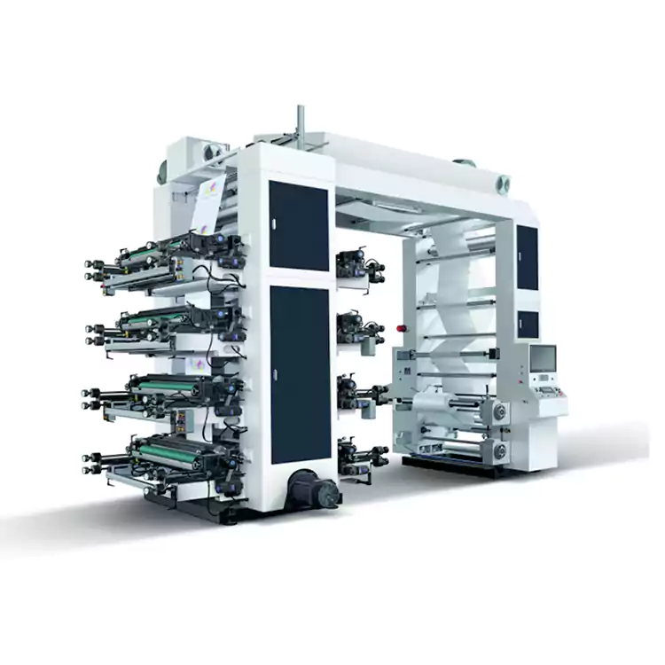 8 spalvų fleksografinio popieriaus maišelio mašina Flexo spausdinimo mašina