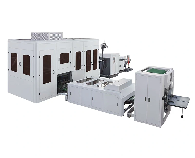 Ultragarsinė neaustinė D-Cut ir dėžutės tipo maišelių gamybos mašina